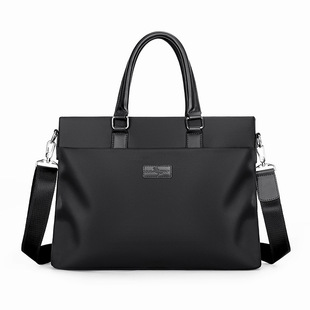 新背包 男商务文件包单肩斜挎男包男式 仅亏一天真皮男士 手提包横款