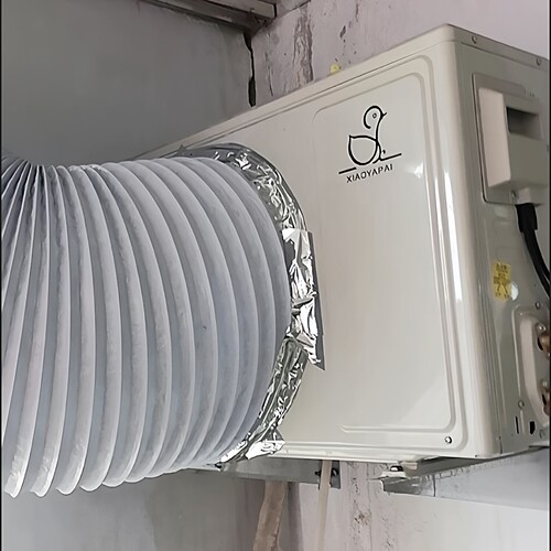 加厚PVC静音 空调外机排风管铝箔伸缩大口径管500  600 700 800