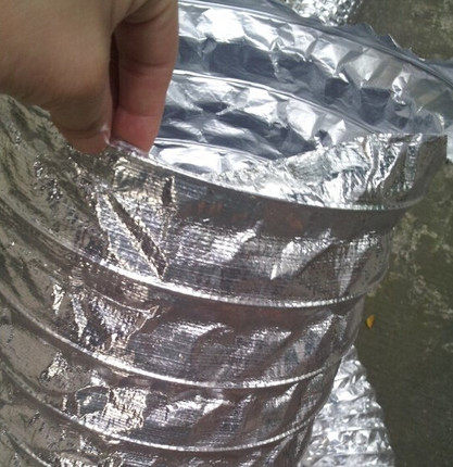 定做玻纤布耐温阻燃箔管 铝箔加厚风管排风管 排气管110