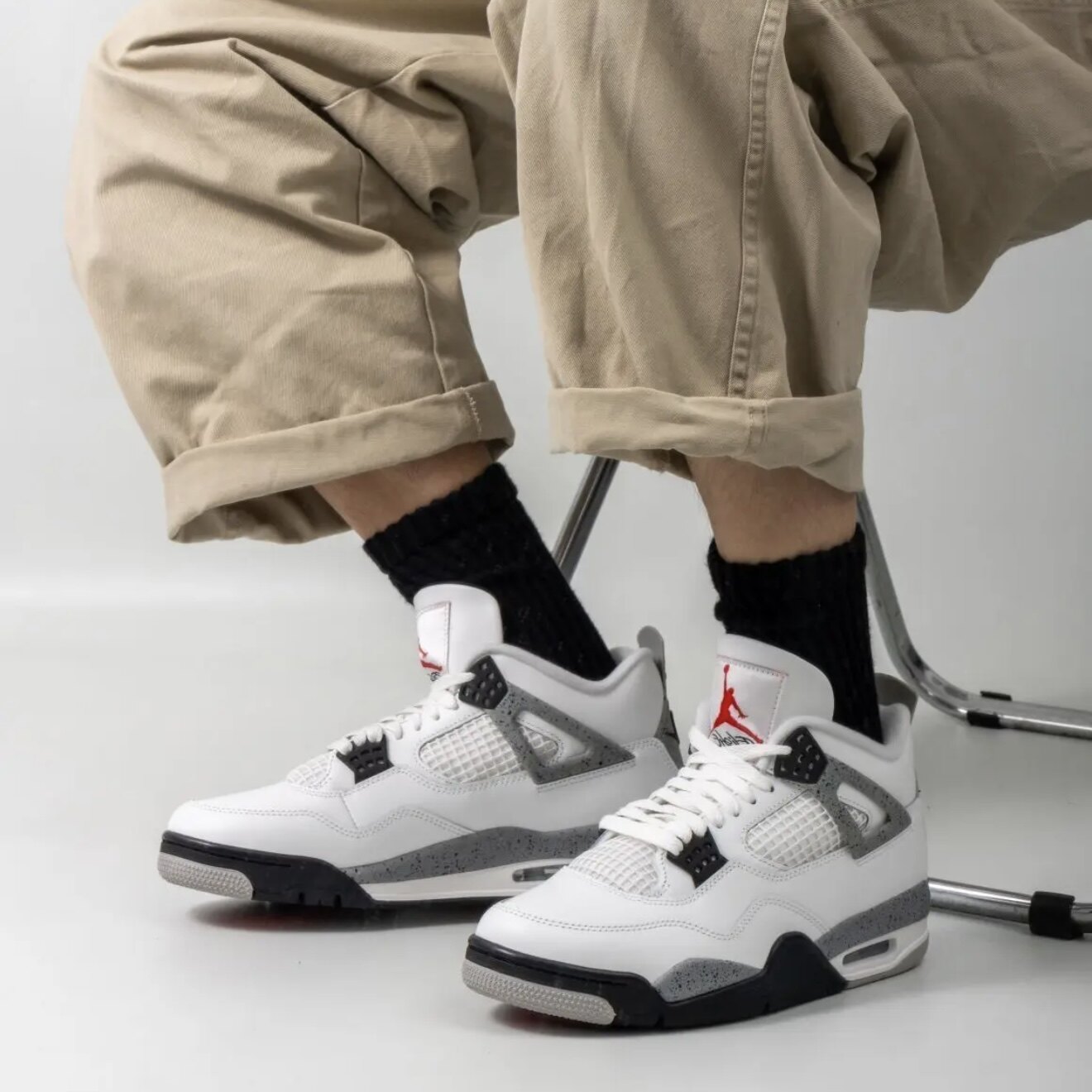 Nike/耐克AJ4 Air Jordan 4 耐磨防滑缓震复古篮球鞋FV5029-100