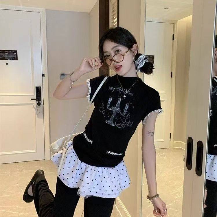 蕾丝屁帘女2025新款秋冬季打底裤裙帘遮屁股神器内搭叠穿短裙罩裙