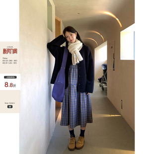 韩系穿搭 CCKOK冬季 保暖高质感米耳绒圆领外套女上衣 现货