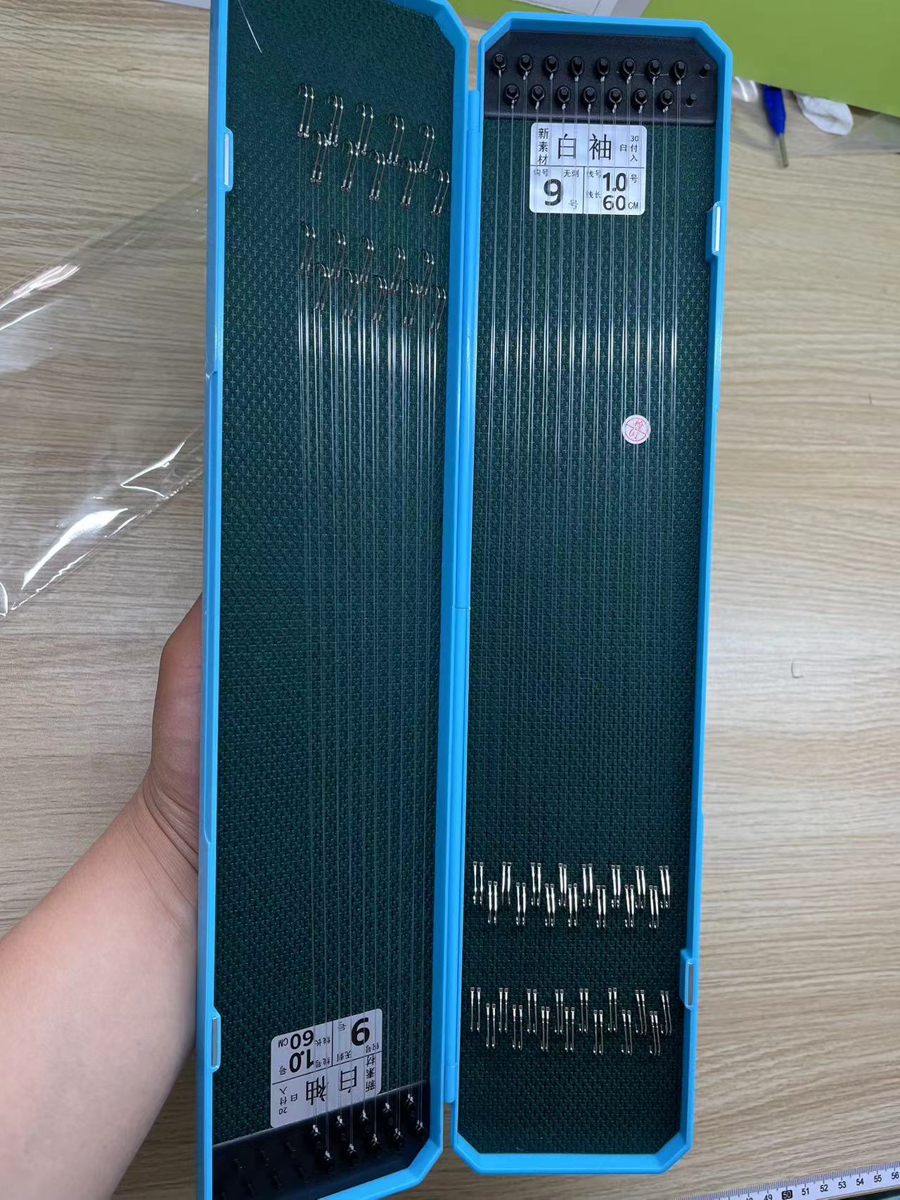 定制人工精绑子线中西极蚕子线BKK鱼钩双钩成品大物黑坑鱼塘袖钩图片
