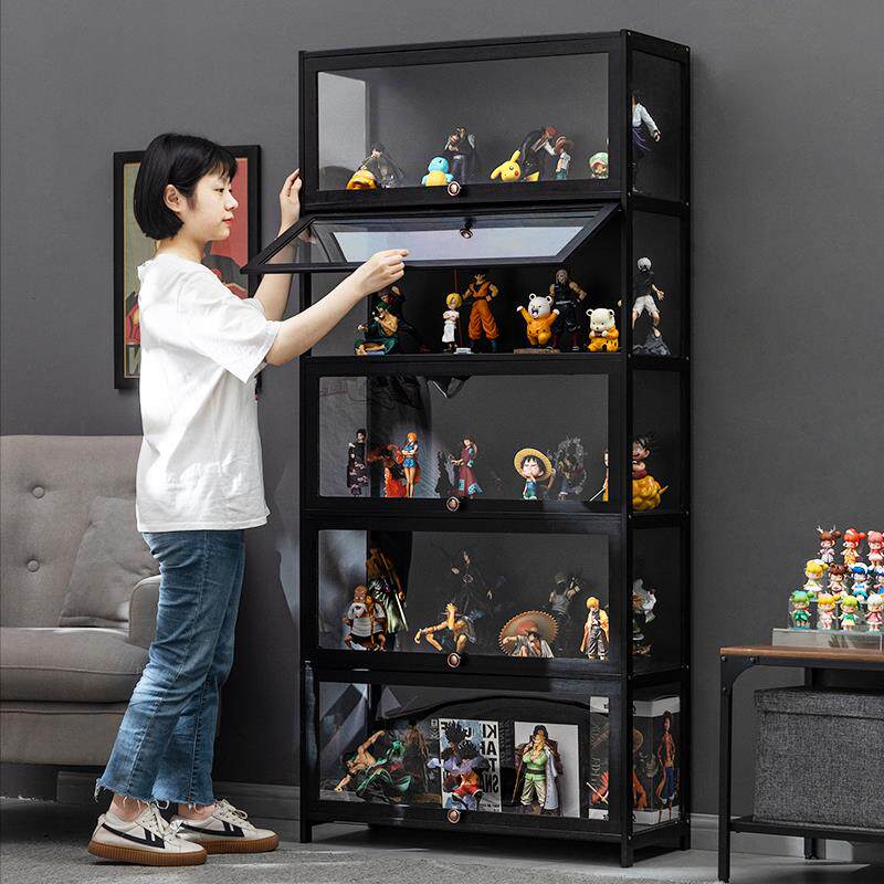 手办展示盒盲盒收纳展示架泡泡玛特积木亚克力展示柜子家用置物架