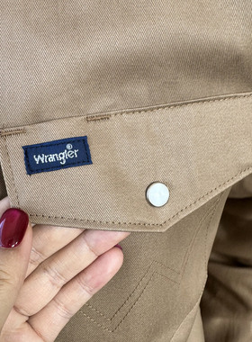 现货美国正品wrangler威格男士长袖西部工作衬衫纯棉ms71519