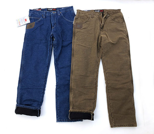 男中腰直筒3w055th 牛仔裤 现货正品 wrangler美国威格加绒保暖冬季