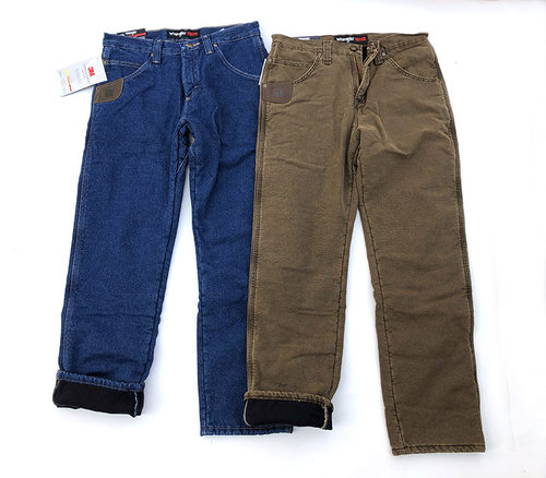 加绒保暖牛仔裤Wrangler威格冬季