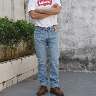 男505 李维斯505浅蓝中腰直筒牛仔裤 2218 12.25oz美国正品 只剩38码