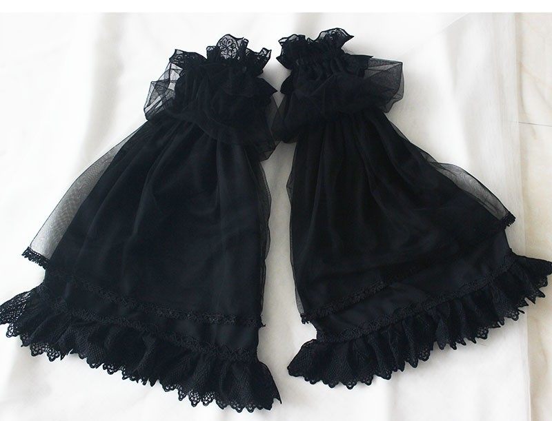 鹿系少女原创手作lolita小物华丽百搭可替换姬袖 蕾丝双层长手袖,服饰配件/皮带/帽子/围巾,防晒袖套,淘宝优惠券,粉丝福利购,淘宝优惠卷