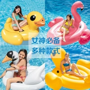 INTEX Flamingo Bơi Vòng Người lớn Đồ chơi Bơm hơi Nổi Hàng nổi Giường dày Kỳ lân Nước trẻ em Núi - Cao su nổi