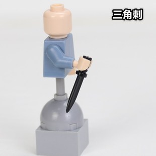 兼容乐高第三方人仔塑胶武器二战士兵步枪小刀刺刀积木人仔配件