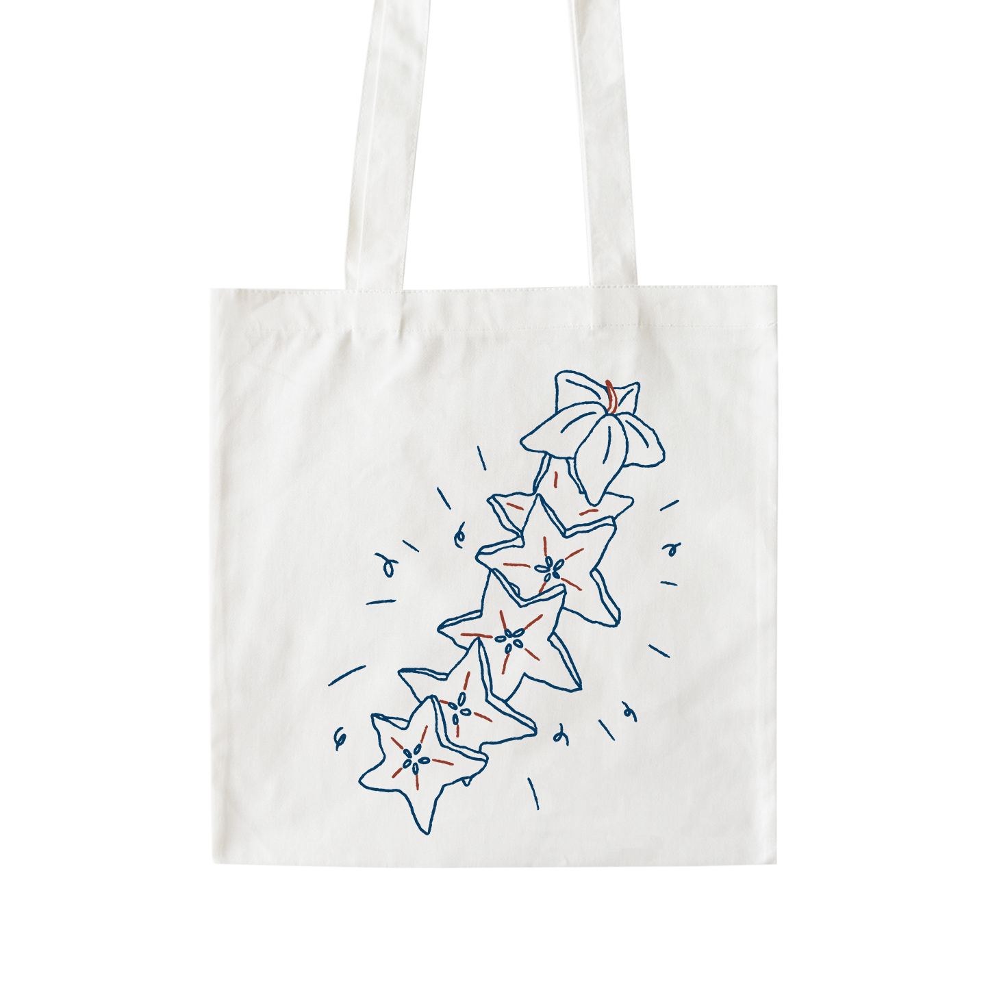 摘下一串杨桃味的星星帆布包