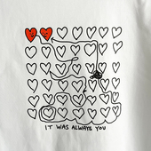 我 心一直在一起｜在宇间工作室T恤 心和你