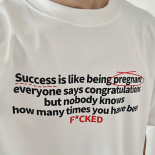成功就像怀孕｜250克纯棉T恤在宇间工作室