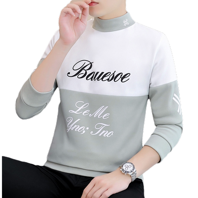 打底衫秋冬季长袖T恤半高领卫衣