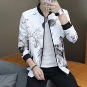 外套男韩版 潮流棒球服修身 夹克褂子帅气春秋款 春秋季 上衣休闲男装