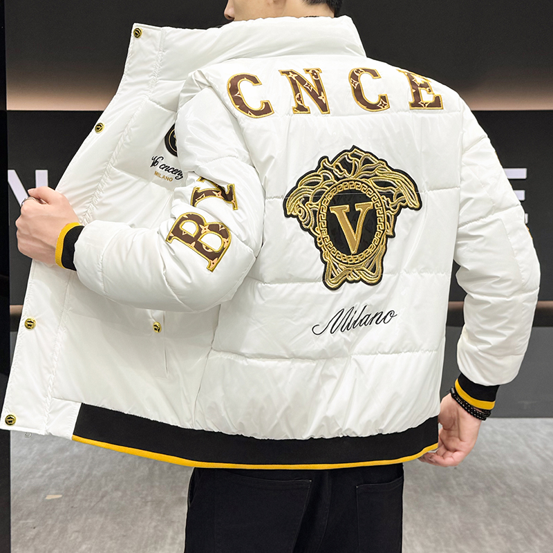 2025新款秋冬季加厚羽绒棉服男立领保暖棉衣冬装短款棉袄外套男装