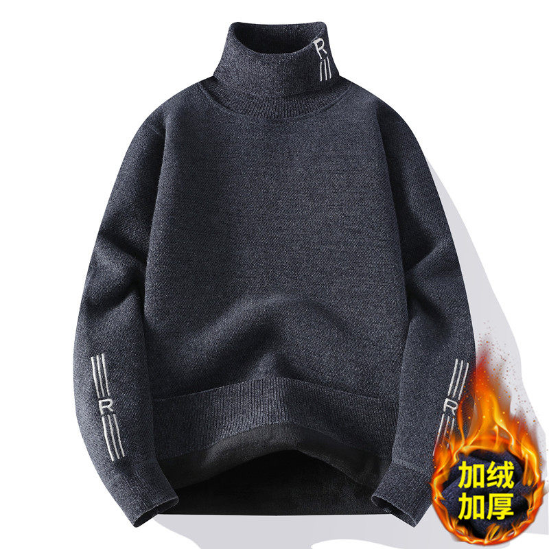 青少年高领毛衣男秋冬季初中高中学生加绒加厚线衣内搭针织打底衫,男装,针织衫/毛衣,淘宝优惠券,粉丝福利购,淘宝优惠卷