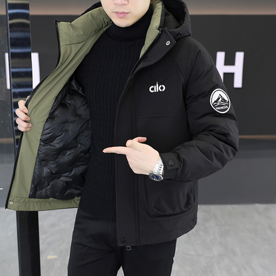 冬季男士棉衣外套2025新款羽绒棉服男款连帽棉袄男生秋冬防风男装