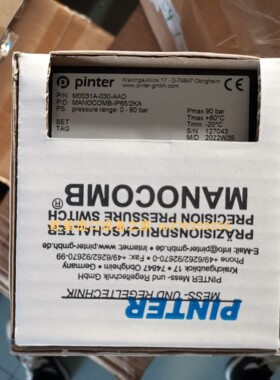 PINTER M0031A-026-AAO 0-10BAR压力开关 ELOBAU 117611E1传感器