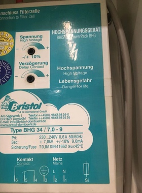 现货BRISTOL BHG 34/11.5/5.8-5高压模块 ISMET ESB-S NR:717224