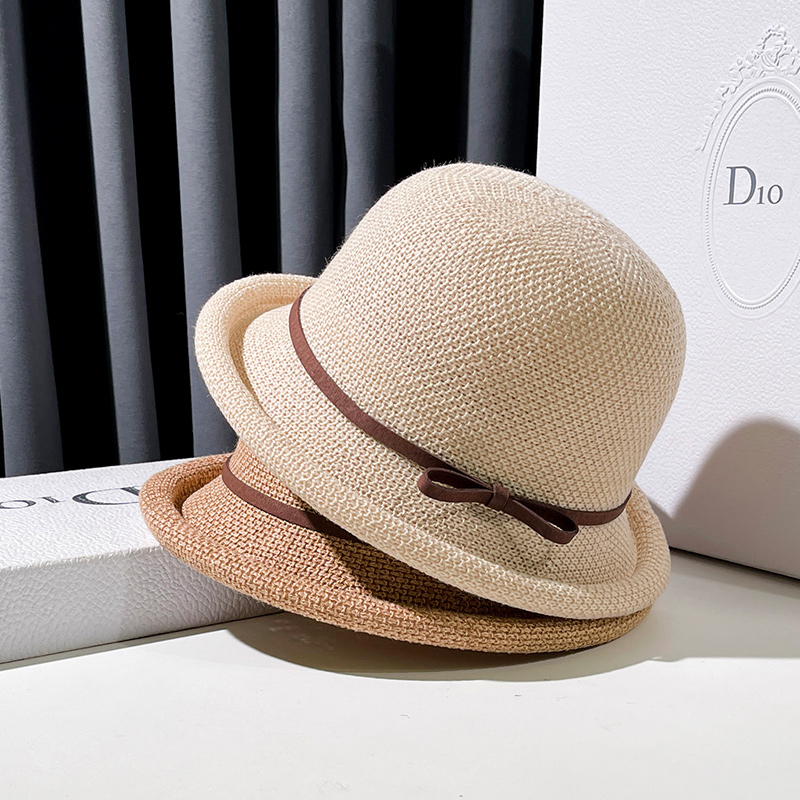 渔夫帽子新款2020女士春夏季网红时尚百搭草帽韩版潮英伦小礼帽