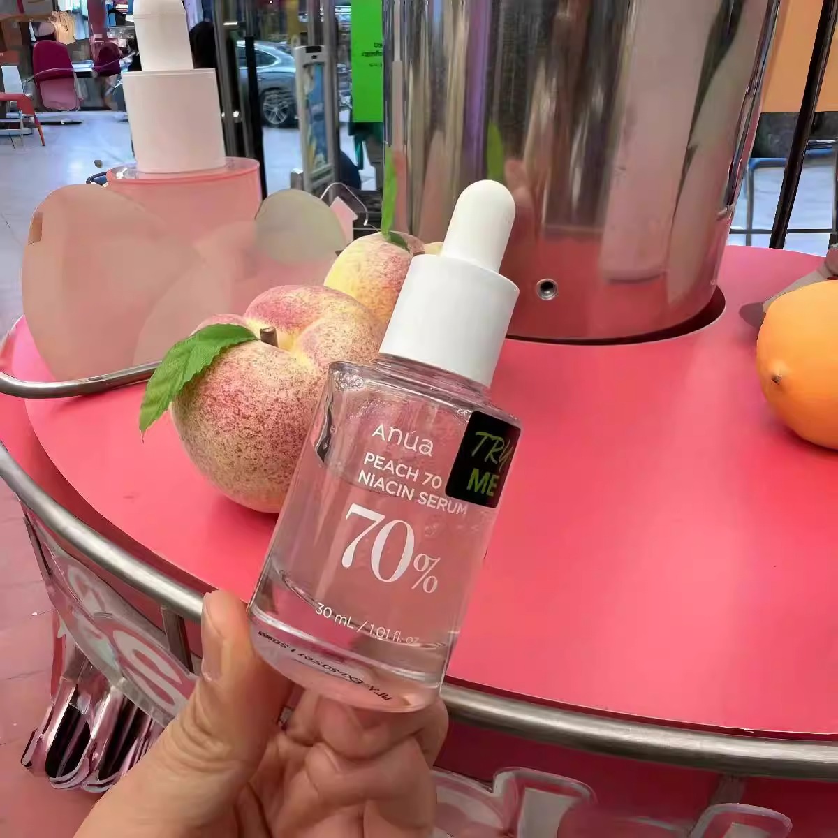 韩国Anua 水蜜桃精华30ml 淡化痘印改善暗沉提亮肤色收缩毛孔
