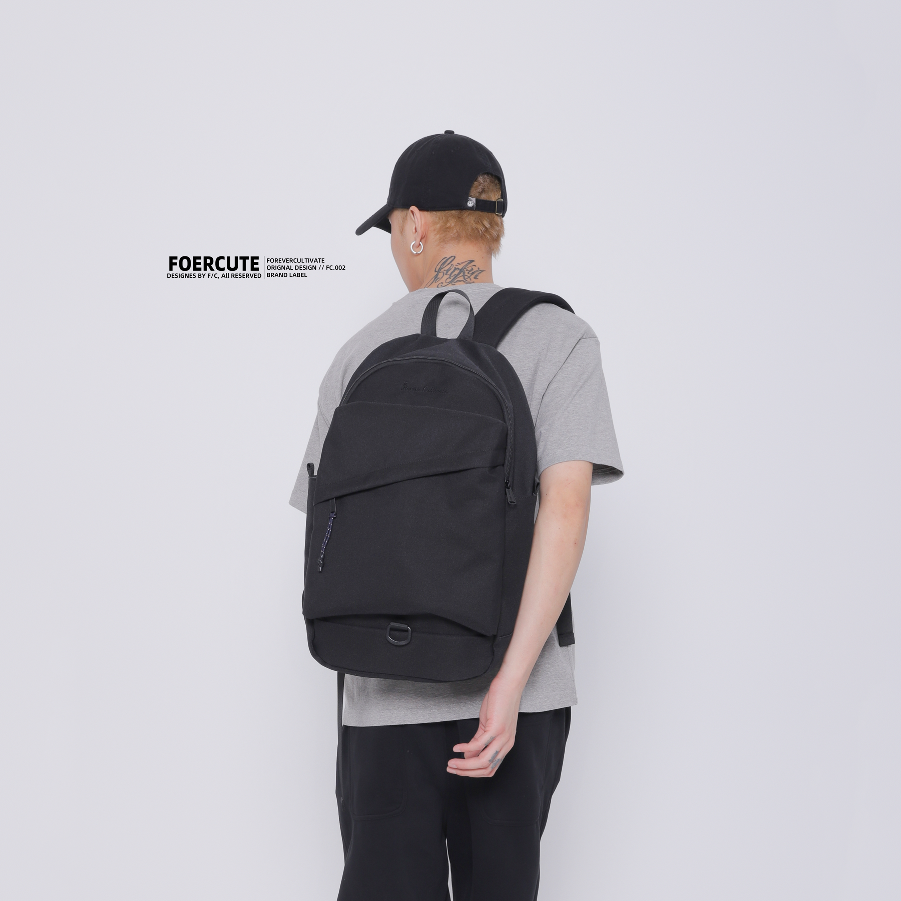 FOERCUTE双肩包男大容量书包女大学生简约背包防泼水轻便校园通勤,箱包皮具/热销女包/男包,双肩背包,淘宝优惠券,粉丝福利购,淘宝优惠卷