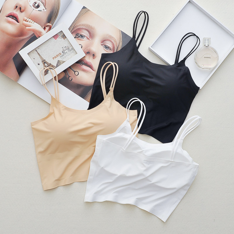 Beautiful back Borneol camisole Underwear undergarment covering the chest and abdomen girl Primer Gather Emptied Internal lap summer Wrap chest vest Exorcismin the Lingerie/Men's underwear/Tracksuit , Bra  category - from Buy2taobao.com to provide professional Taobao agent buy service