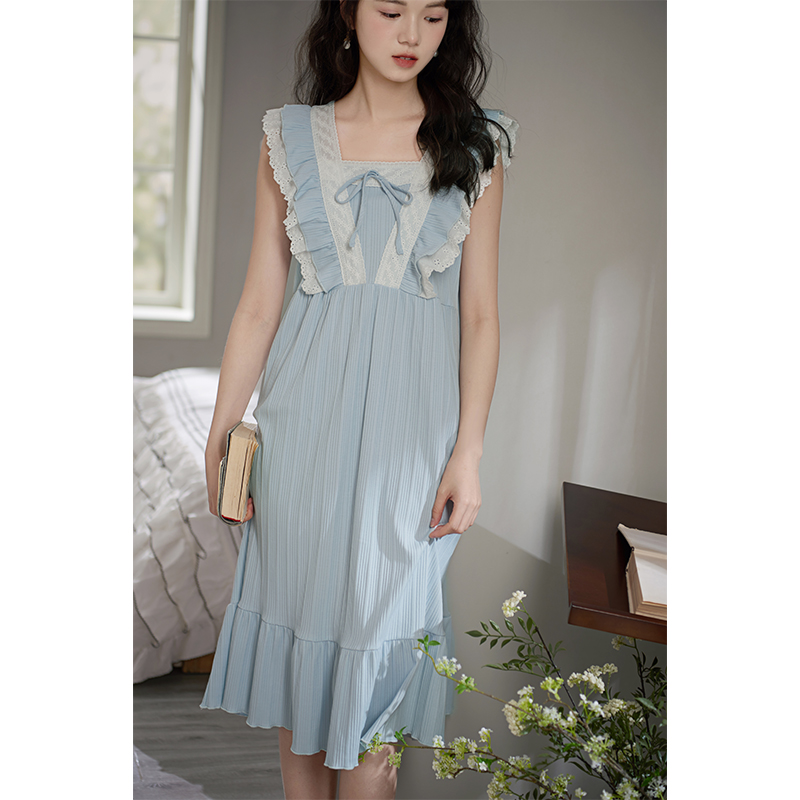 思莉太太纯棉夏季睡裙