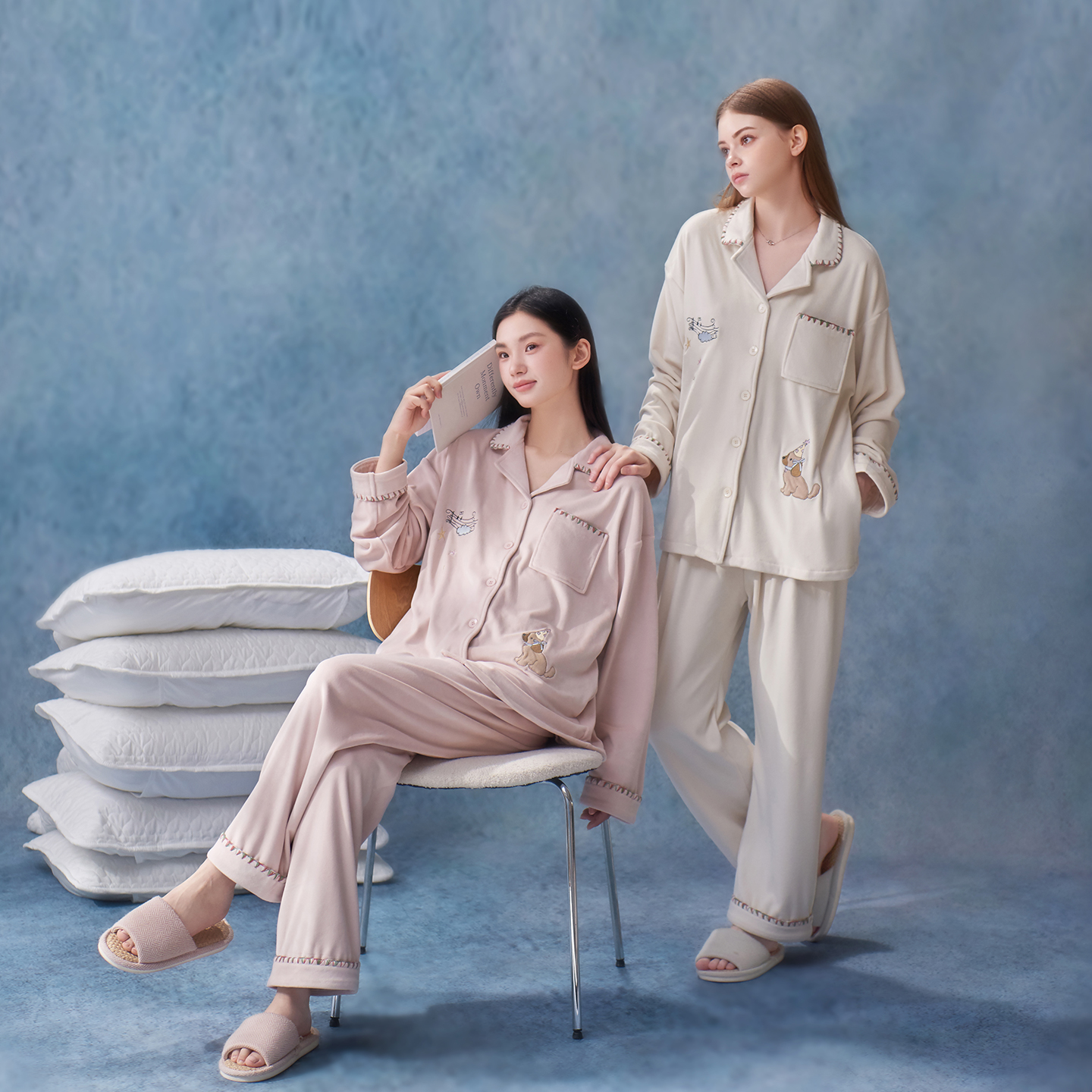 思莉太太独特原创海岛绒家居服