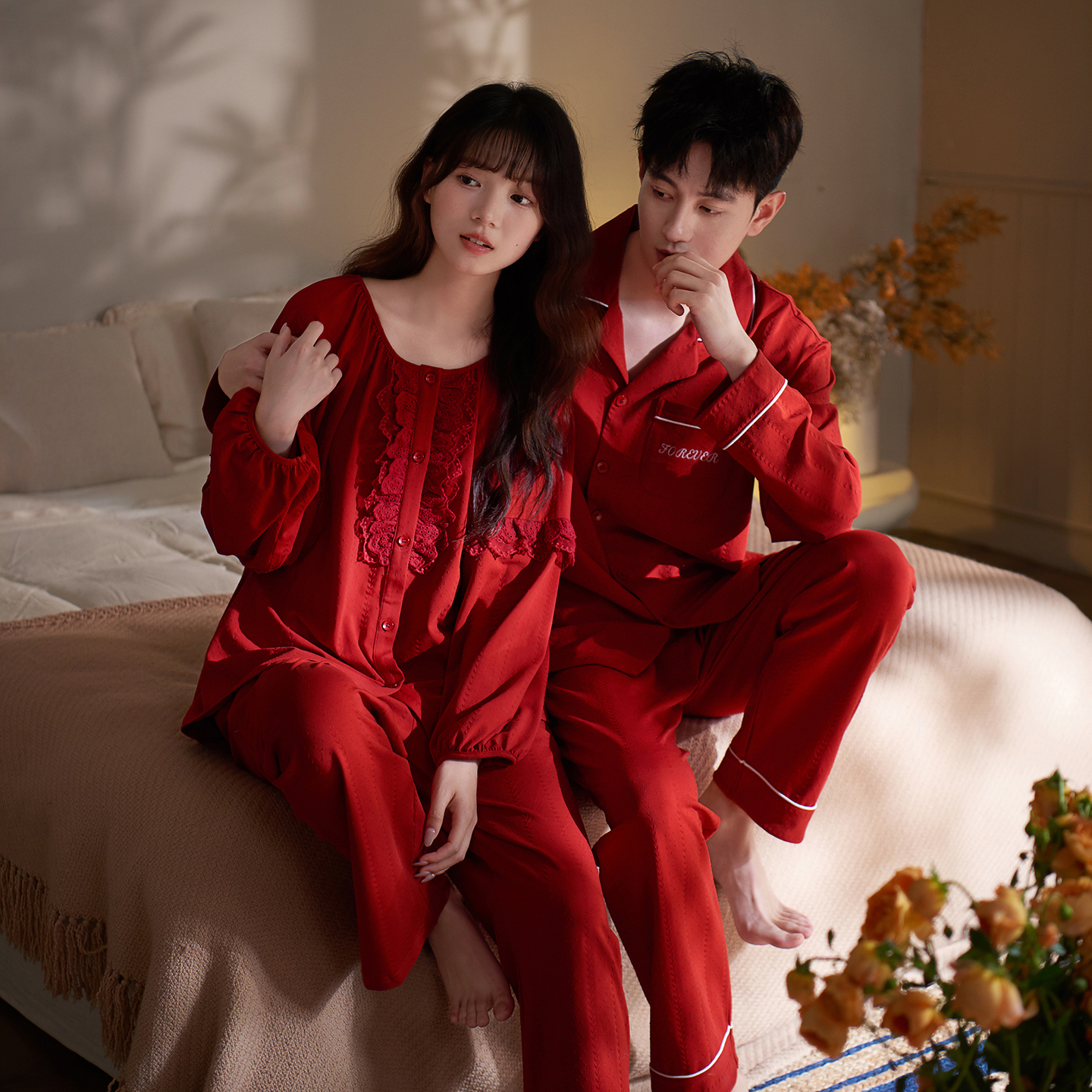 思莉太太情侣睡衣结婚新婚套装