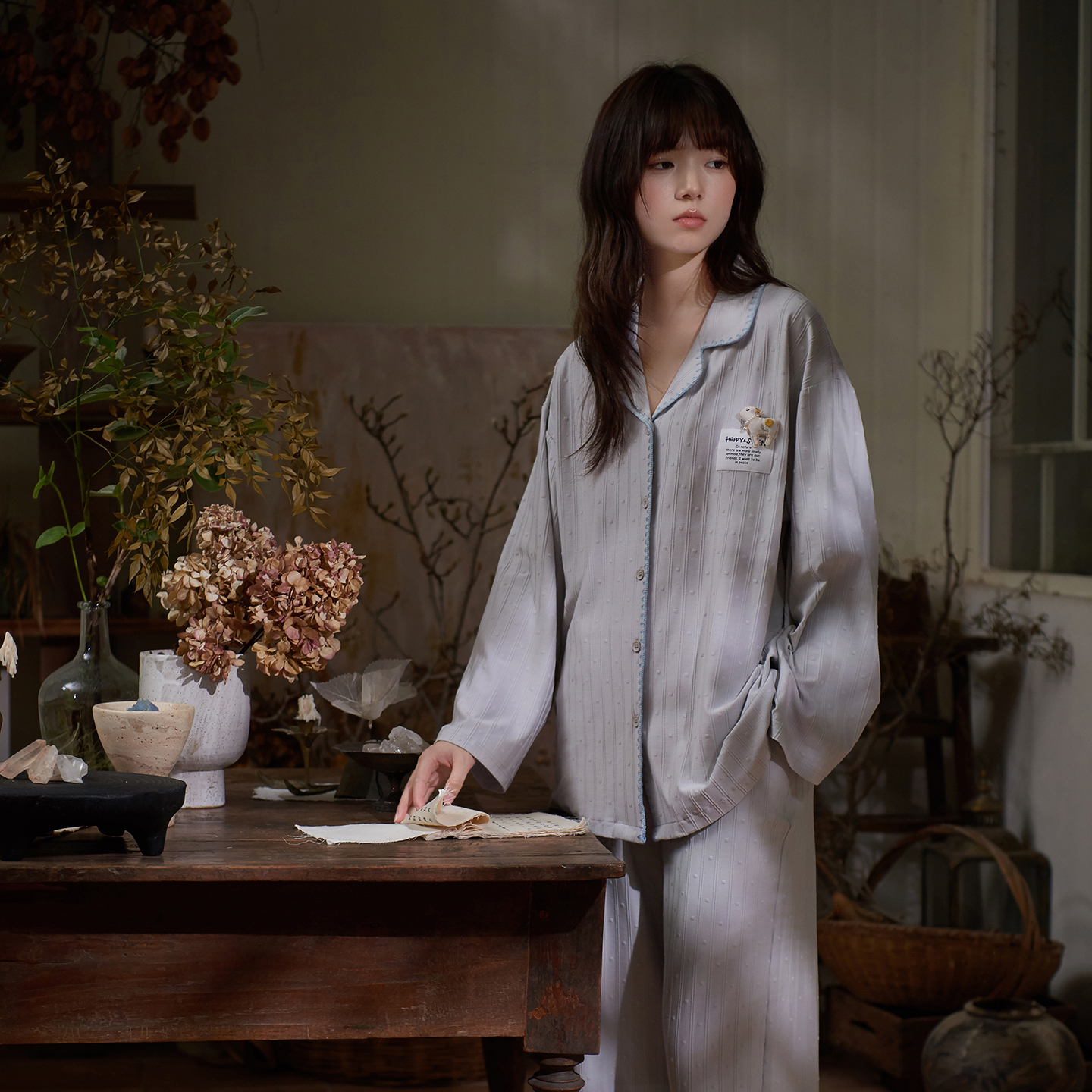 思莉太太秋季纯棉原创洋气家居服