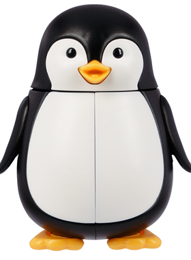 Flipper正品 企鹅动物吸盘牙刷架 马来西亚进口 可爱卡通 防尘防