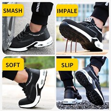 Ледяной подушка safety shoes劳保鞋男防砸防刺穿钢头鞋舒适耐磨轻便安全工作鞋
