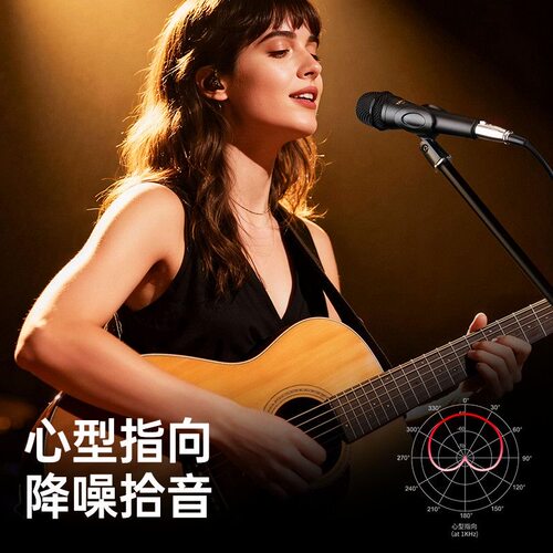 得胜DM-2300二代有线动圈麦克风话筒直播吉他弹唱舞台演出KTV家用