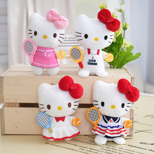 网球hellokitty包包挂件背包钥匙扣女生中古哈喽kt猫玩偶公仔玩具
