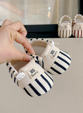 婴之行秋冬季婴幼儿学步软底鞋0-12个月男女宝宝防滑透气01岁宝宝