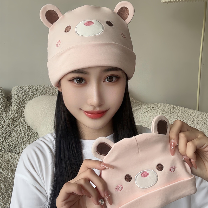 月子帽子头巾发带孕妇春夏季薄款透气产后护额头产妇防风3456月份