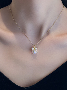 韩版时尚彩色仿珍珠项链不掉色