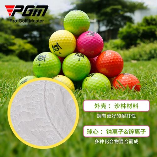 PGM高尔夫球新球二层球彩色球