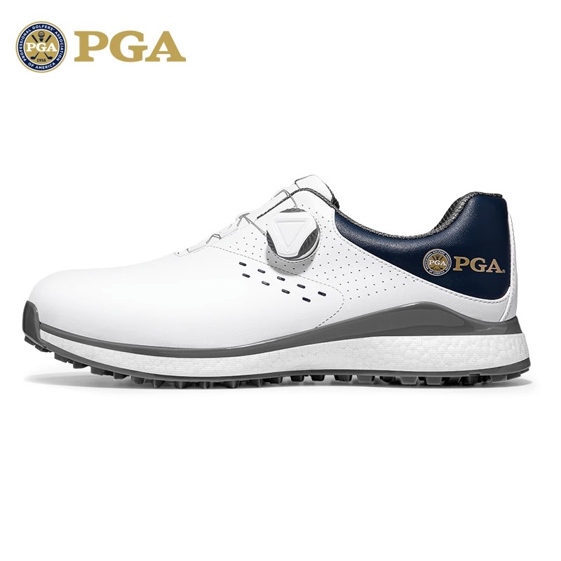 PGA新品高尔夫球鞋男旋钮鞋带