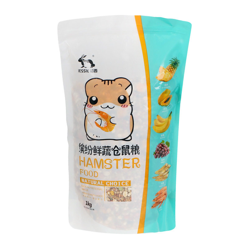 洁西缤纷仓鼠粮食海鲜粮三线紫仓银狐侏儒金丝熊主粮自配套餐1kg