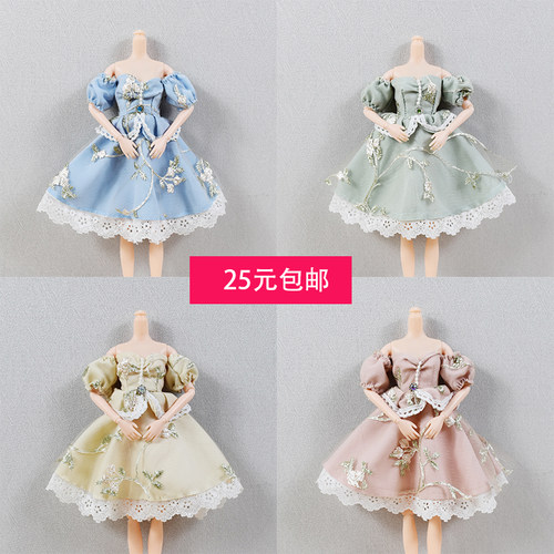 30厘米娃娃穿的婚纱裙