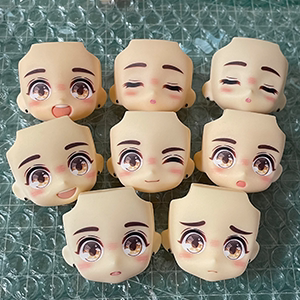 白起 恋与小屋 GSC粘土人水贴 ob11替换脸 水贴眼成品脸 自带腮红