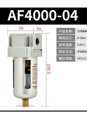 议价 空气过滤器AF4000-04油雾器分离器,拆机配件15元一个