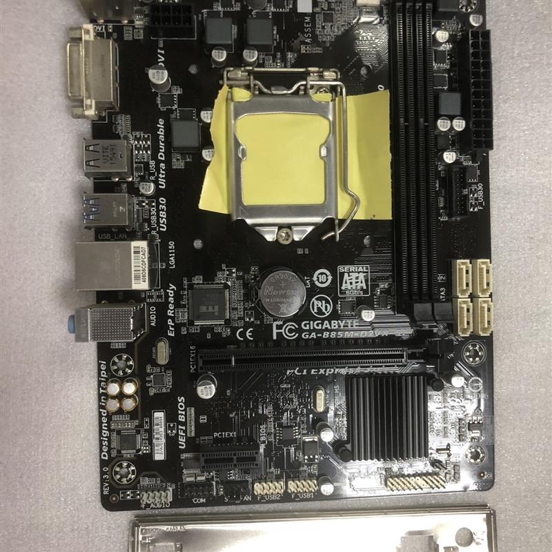 议价 B85M-D2VX-SI全固态主板正常使用实物图片