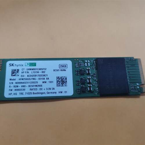 议价 海力士BC501 256g nvme 2280 拆机固态硬盘