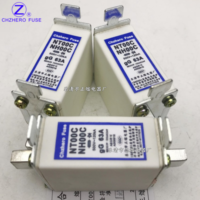 正熔NT00C/NH00C-500V/80A 100A 120A 125A 150A 160A熔断器