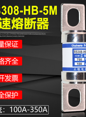 RS308-HB-5M 315A 250A 200A 160A 125A 100A DC750V直流熔断器